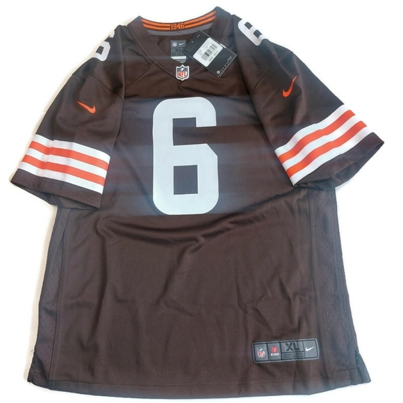 Nike Cleveland Browns Jersey Youth Size XL (18/20) Baker Mayfield #6 On Field - Picture 2 of 8